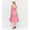 Women's Ellie Nap Dress, Pink and Red Pimlico Floral Ikat - Dresses - 4