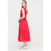 Women's Ellie Nap Dress, Red Daisy Check Eyelet - Dresses - 3