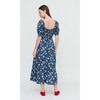 Women's Louisa Nap Dress, Navy Belgravia Floral Ikat - Dresses - 4