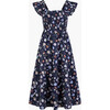 Women's Ellie Nap Dress, Navy Belgravia Floral Ikat - Dresses - 1 - thumbnail