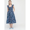 Women's Ellie Nap Dress, Navy Belgravia Floral Ikat - Dresses - 2