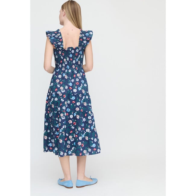 Women's Ellie Nap Dress, Navy Belgravia Floral Ikat - Dresses - 3