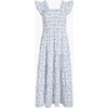 Women's Ellie Nap Dress, Blue Vine Stripe - Dresses - 1 - thumbnail