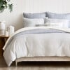 Leze Blue Twin Linen Set - Duvet Sets - 2