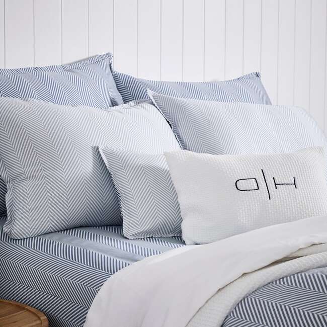 Leze Blue Twin Linen Set - Duvet Sets - 3