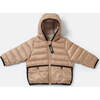 Roll Me Jacket, Tan Ecru - Puffers & Down Jackets - 1 - thumbnail