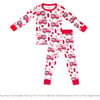 Toddler Bamboo Pajamas, Fire Truck Hearts - Pajamas - 1 - thumbnail