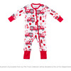 Baby Bamboo Pajamas w/ DreamCuffs®, Fire Truck Hearts - Footie Pajamas - 1 - thumbnail