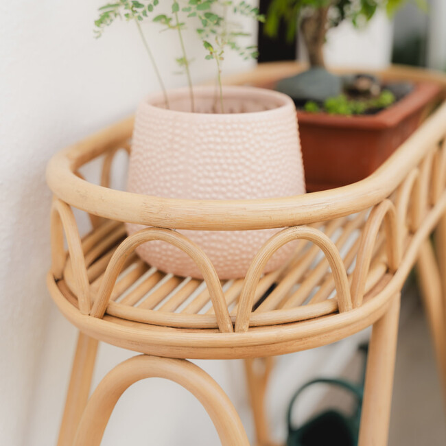 Sage Planter Handcrafted Rattan Display Rack - Storage - 4