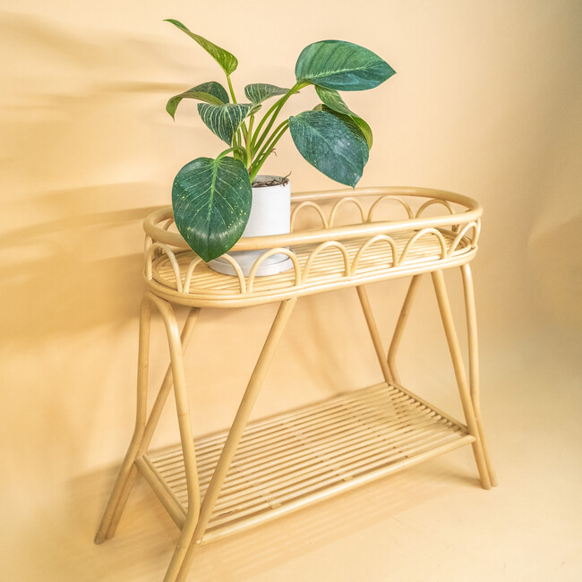 Sage Planter Handcrafted Rattan Display Rack - Storage - 7