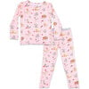 Valentines Kittens Bamboo Kids Pajamas, Pink - Pajamas - 1 - thumbnail