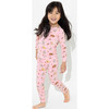 Valentines Kittens Bamboo Kids Pajamas, Pink - Pajamas - 3