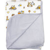 Love Trucks White Bamboo Blanket, White - Blankets - 3