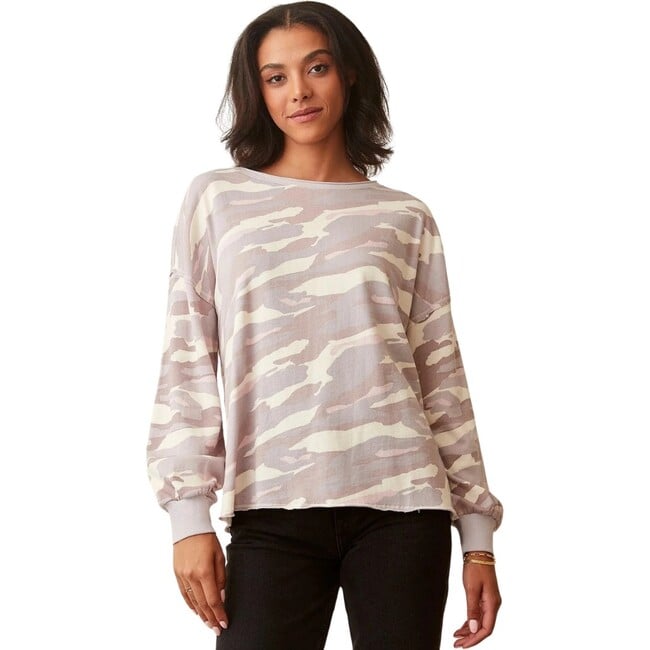 Women's Quartz Camo Sweatshirt, Quartz Camo