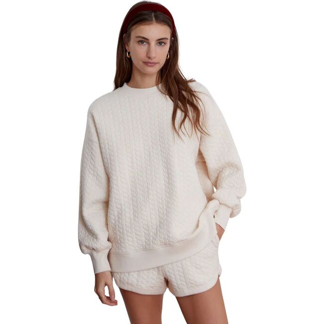 Women's Teddi Pullover, Eggnog