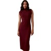 Women's Kennedy Dress, Tawny Port - Dresses - 1 - thumbnail