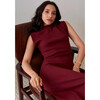 Women's Kennedy Dress, Tawny Port - Dresses - 2