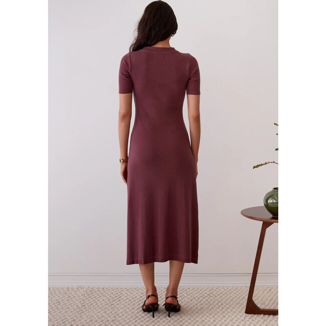 Women's Mia Dress, Tawny Port - Dresses - 4