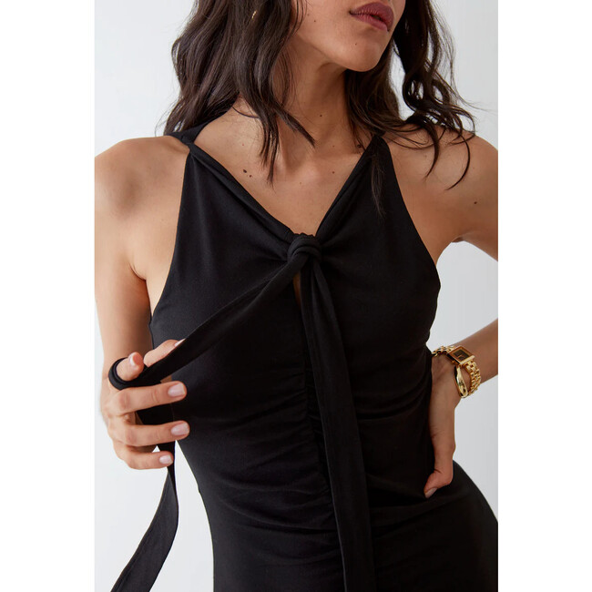 Women's Calista Dress, Deep Black - Dresses - 3