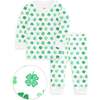 The Organic Long Sleeve Pajama Set, Shamrocks - Pajamas - 1 - thumbnail