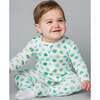 The Organic Zipper Footie, Shamrocks - Footie Pajamas - 2