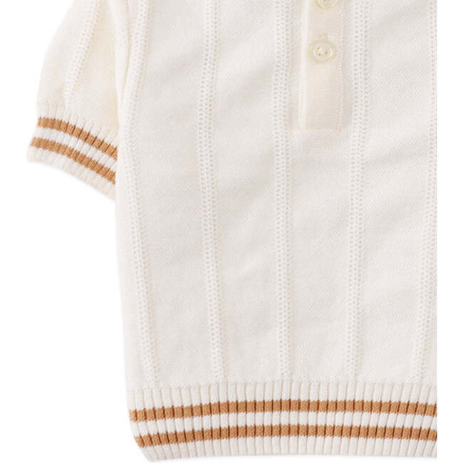 Baby Zeke Polo, White - Polo Shirts - 4