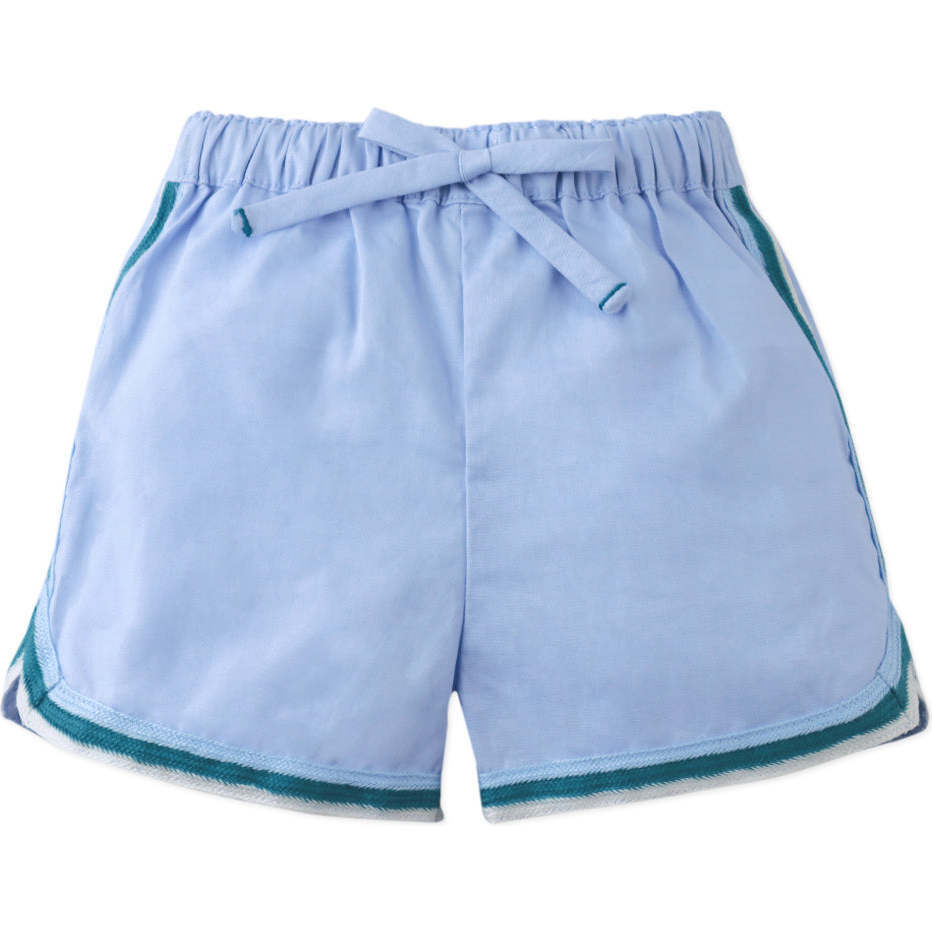 Baby Ricky Pull-On Shorts, Blue - Shorts - 1