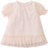 Baby Oksana Dress With Ruffles, Beige - Dresses - 1 - thumbnail