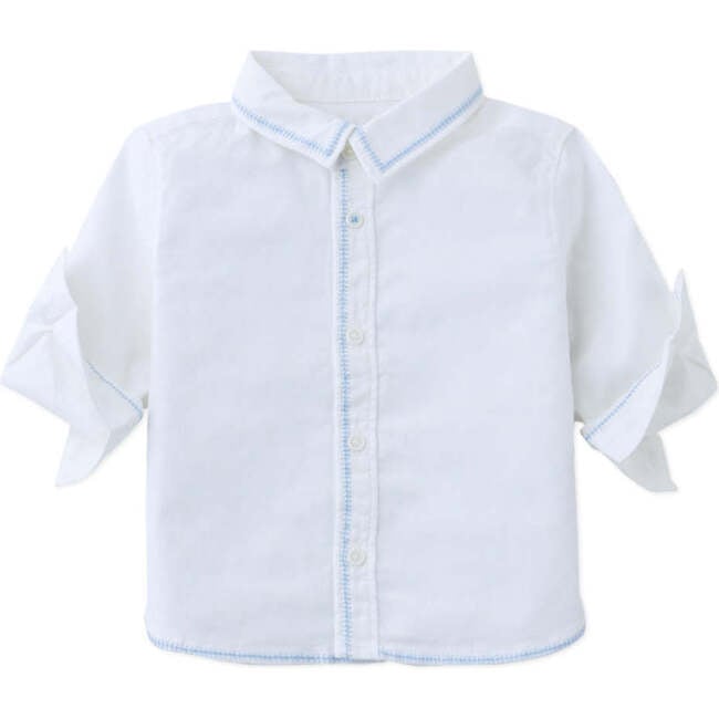 Baby Nolan With Contrast Stitch, White