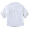 Baby Nolan With Contrast Stitch, White - Button Downs - 2