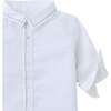 Baby Nolan With Contrast Stitch, White - Button Downs - 3