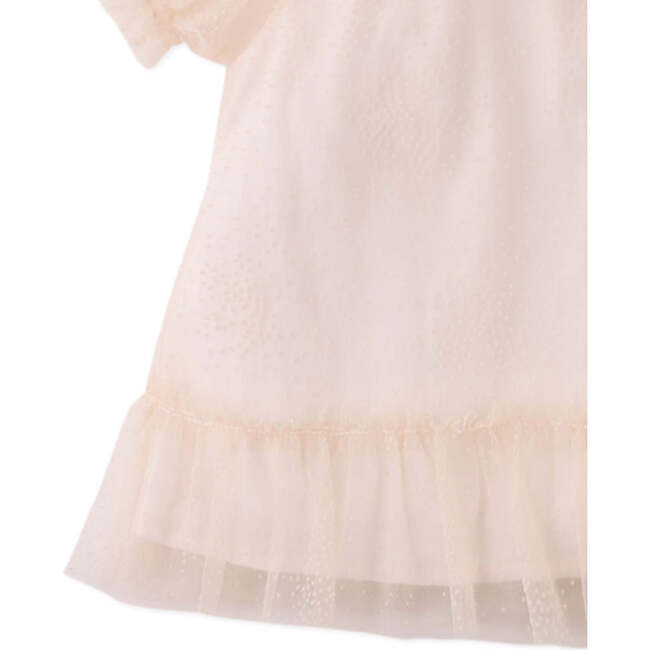 Baby Oksana Dress With Ruffles, Beige - Dresses - 3