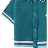 Baby Emman Button Down Polo, Green - Polo Shirts - 4