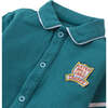 Baby Emman Button Down Polo, Green - Polo Shirts - 5