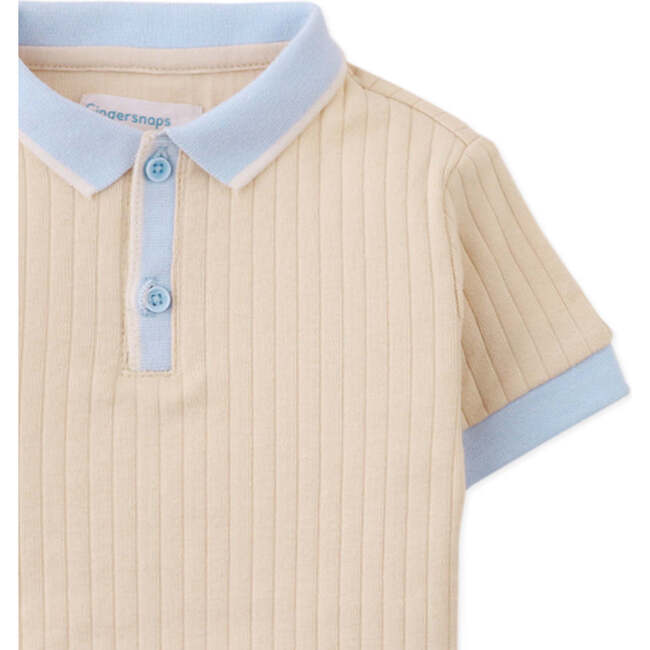 Baby Arthur Polo Shirt With Contrast Details, Beige - Polo Shirts - 3