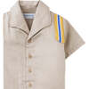 Baby Barron Button Down Shirt, Beige - Button Downs - 3