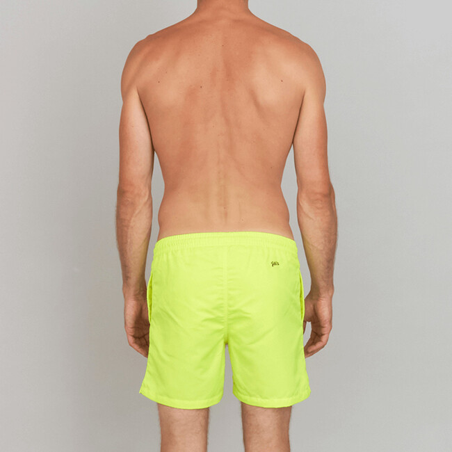 Men's Trawangan Swim Trunk, Neon Yellow - Swim Trunks - 3