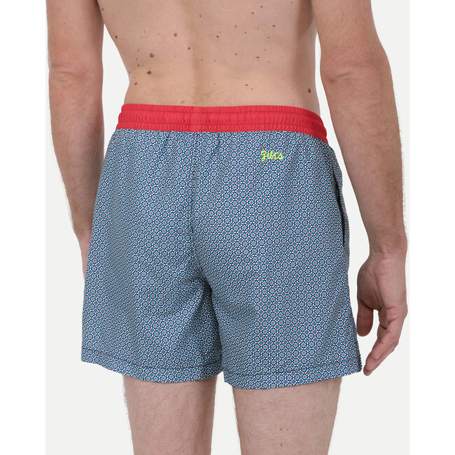 Men's Trawangan Swim Trunk, Original Azulejos - Swim Trunks - 3