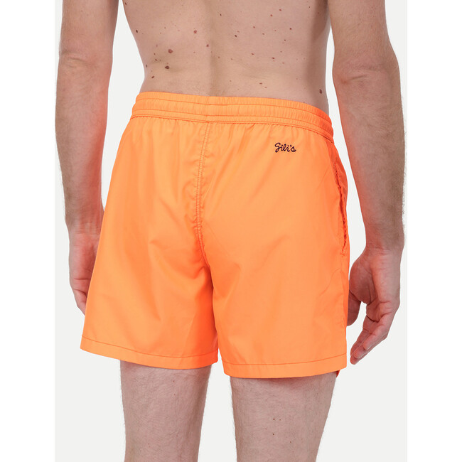 Men's Trawangan Swim Trunk, Neon Orange - Swim Trunks - 3