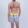 Men's Trawangan Swim Trunk, Toile De Jouy Balinaise Inspiration - Swim Trunks - 2