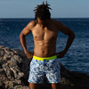 Men's Trawangan Swim Trunk, Toile De Jouy Balinaise Inspiration - Swim Trunks - 4