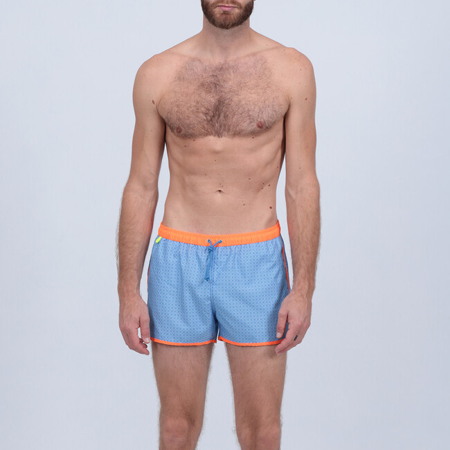 Men's Komodo Swim Trunk,, Sky Blue Azulejos - Swim Trunks - 2