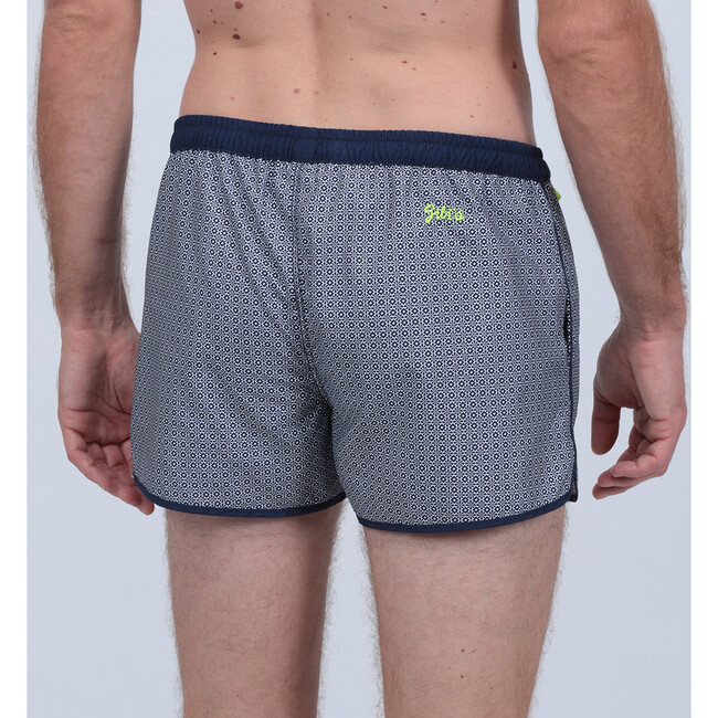 Men's Komodo Swim Trunk, Navy Azulejos - Swim Trunks - 3