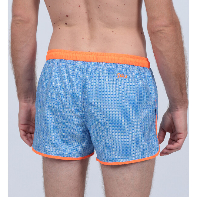 Men's Komodo Swim Trunk,, Sky Blue Azulejos - Swim Trunks - 3