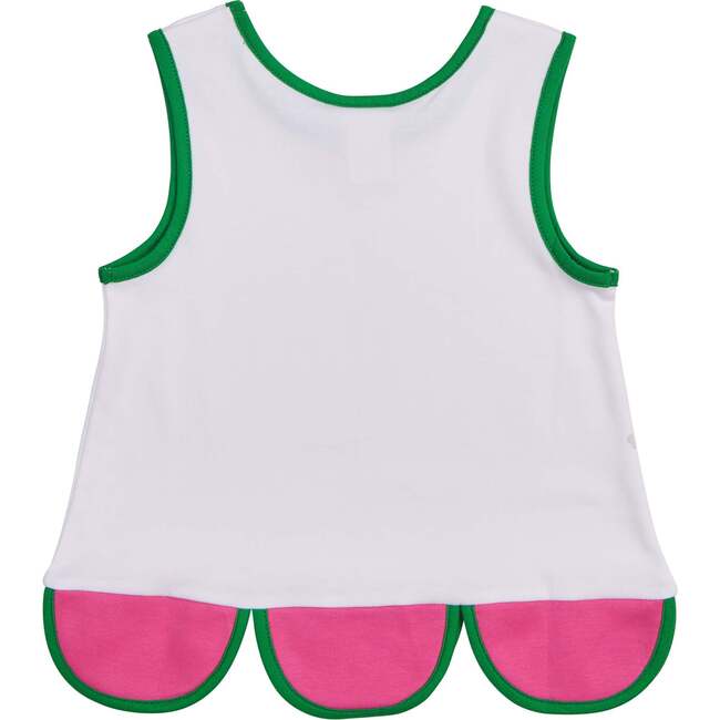 Knit Top With Scallop Watermelon Hem - Tank Tops - 2