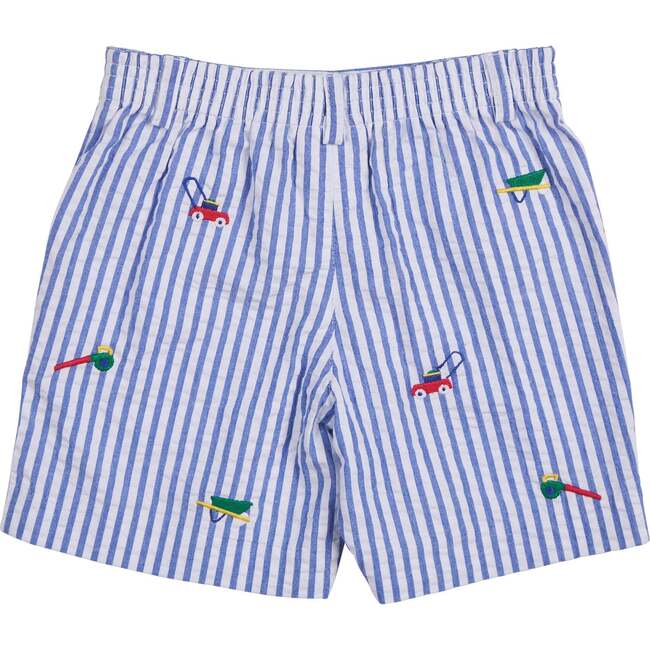 Seersucker Short W/Embroidered Lawn Tools - Shorts - 3