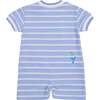 Stripe Knit Shortall With Whale - Rompers - 2