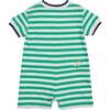 Stripe Knit Shortall With Turtle & Boat - Rompers - 2