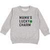 Mama's Lucky Charm St. Patrick's Day Sweatshirt, Grey - Sweatshirts - 1 - thumbnail