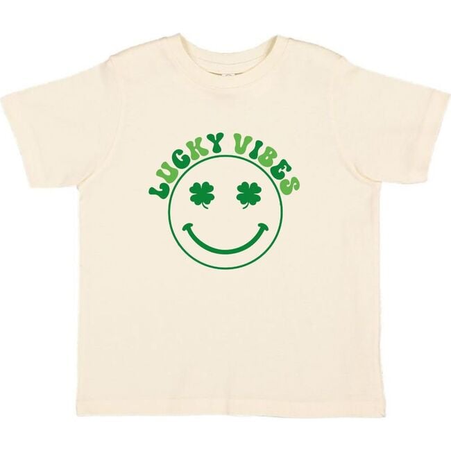 Lucky Vibes St. Patrick's Day Short Sleeve T-Shirt, Natural